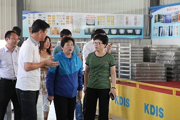 烏蘭察布市人大郭主任考察凱帝斯電梯廠